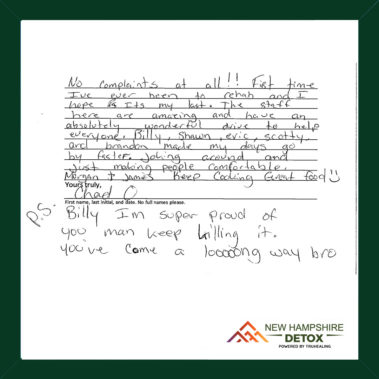 NH Detox Testimonial