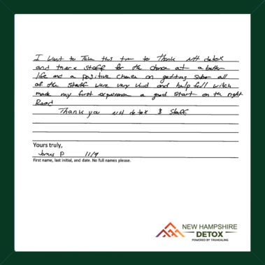 NH Detox Testimonial