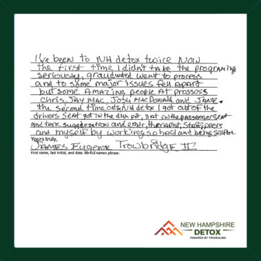 NH Detox Testimonial